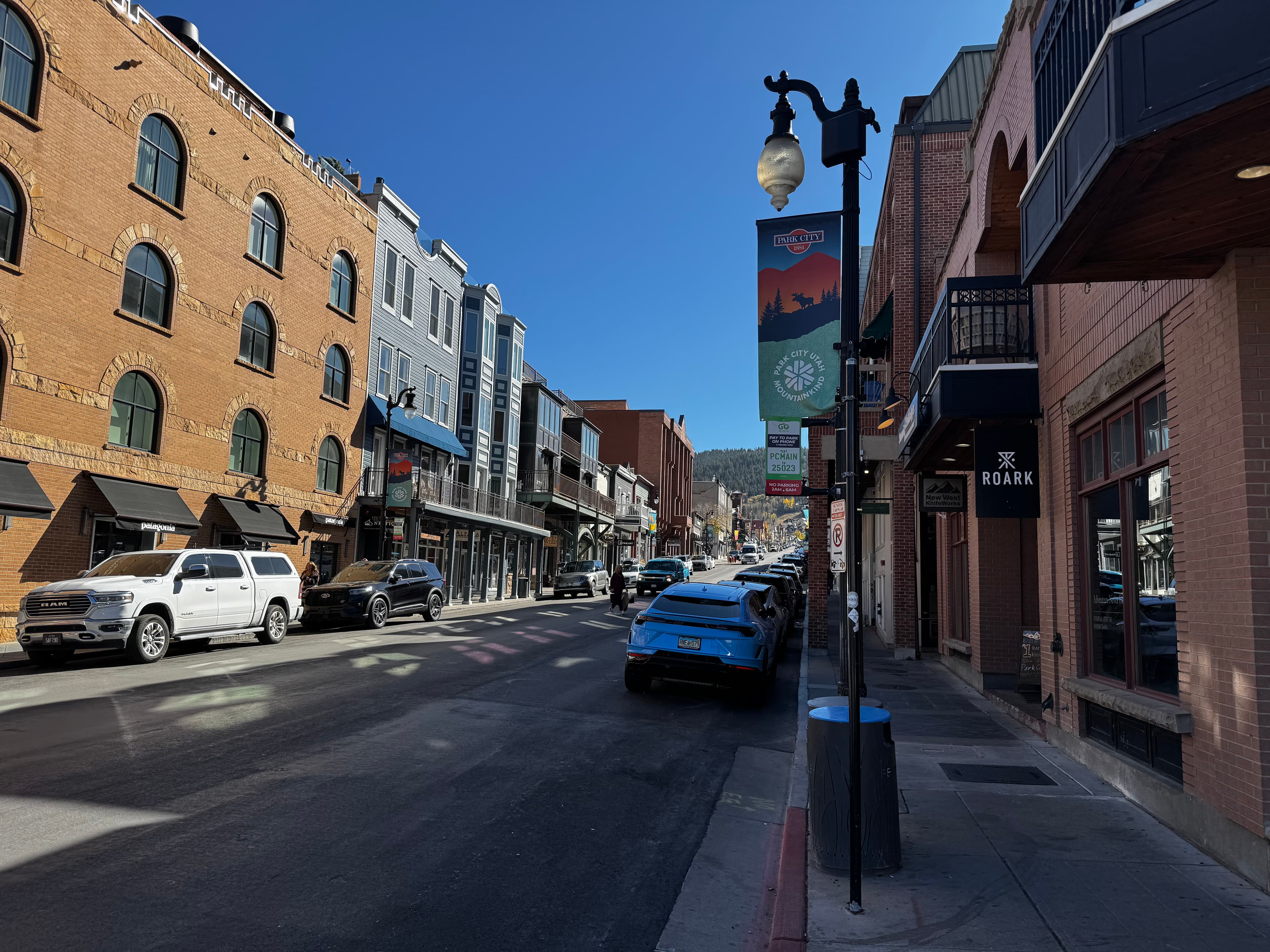 Historic Main Street with period-appropriate infrastructure